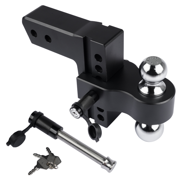 Trailer Hitch Ball Mount Fits 2.5-Inch Receiver, 2-Inch and 2-5/16-Inch Balls