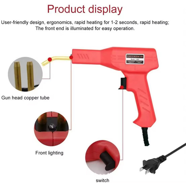 Automotive bumper plastic welding gun, welding nail, plastic welding machine set, American standard