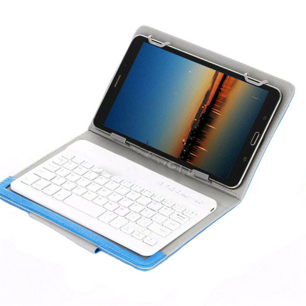 For Universal Android Tablets 10.1/10.5 Tablet Bluetooth Keyboard Case Cover[Blue,Fits 10/10.1/10.5 Inch Tablet]