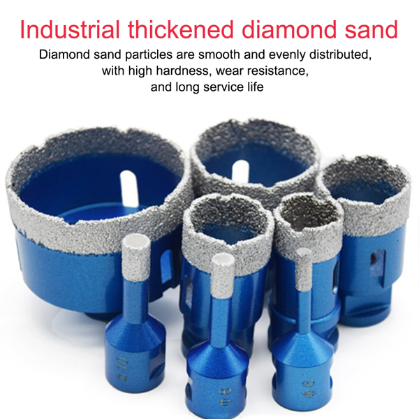 M14 Brazed Diamond Drill Set Ceramic Tile Stone Drilling Angle Grinding Machine Drilling Drill Bit Cross Border Hole Expanding Drill