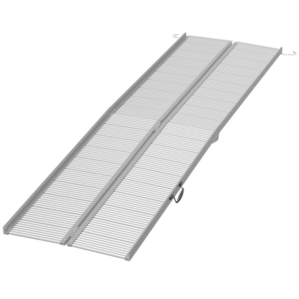 10' wheelchair ramp Portable folding ramp silver