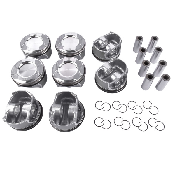 8Pcs Pistons Rings Set for Mercedes-Benz S550 E550 GL550 CLS550 CL550 ML550 4.6L 4.7L M278 Engine 2780301117 A2780301117