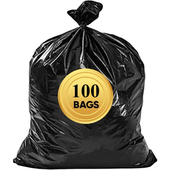 High capacity heavy-duty garbage bag: 1.9 MIL industrial strength, high capacity, heavy-duty, leak proof for outdoor, industrial, and household use -1.9 MIL/72 Gallon, 51 inches * 59 inches