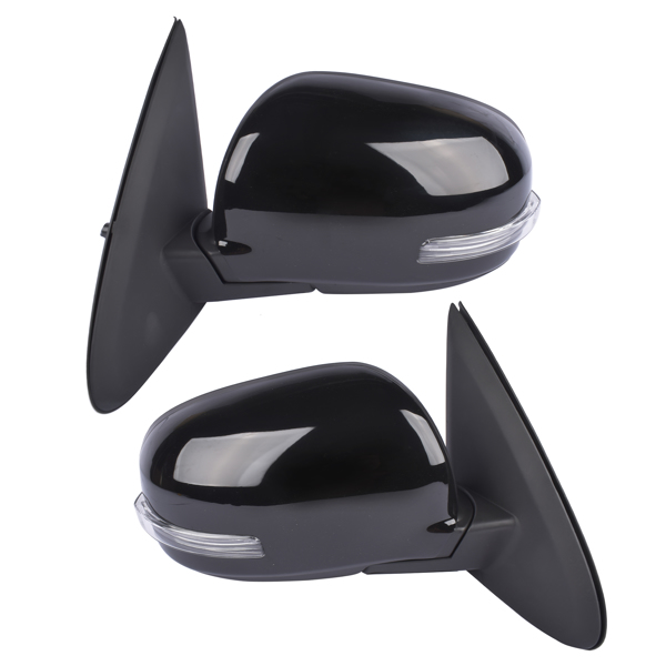 2pcs Black Left+ Right Door Mirror Power Heated For 14-19 Mitsubishi Outlander 7632B354 7632B353