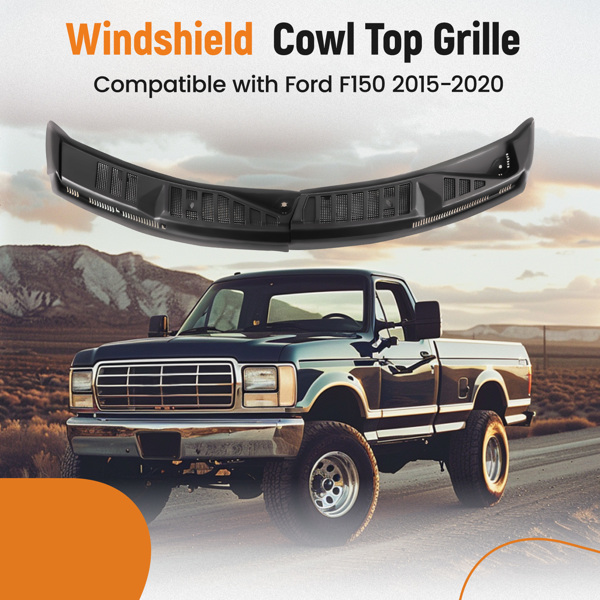 Windshield Wiper Cowl Panel Grille LH & RH for Ford F150 2015-2020 FL3Z15022A69A