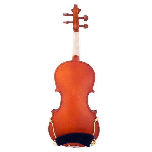  GV101 1/2 Acoustic Matt Violin Case Bow Rosin Strings Shoulder Rest Tuner Natural