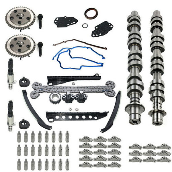 Camshaft kit + Timing Chain Cam Phasers kit Fit for Ford F150 F250 Lincoln NEW