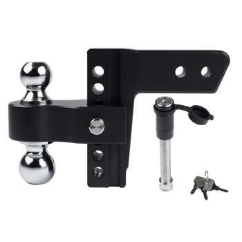 Trailer Hitch Ball Mount Fits 2.5-Inch Receiver, 2-Inch and 2-5/16-Inch Balls