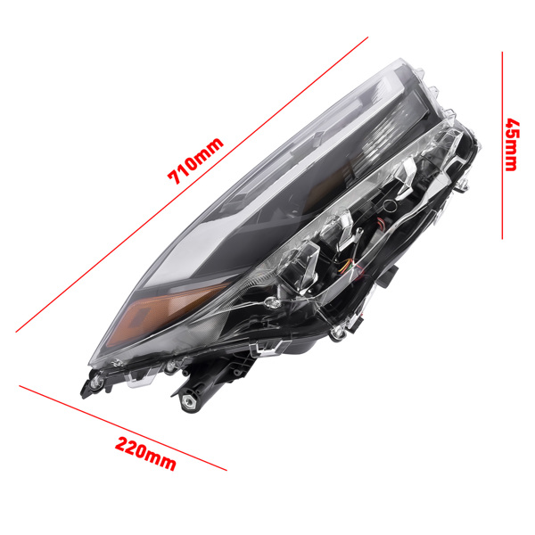 Passenger Right Side LED Headlight Assembly For 2022-2024 Toyota RAV4 XLE 2.5L 811100R350 TO2503314