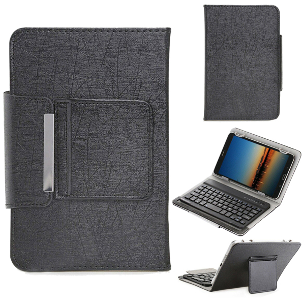 For Universal Android Tablets 10.1/10.5 Tablet Bluetooth Keyboard Case Cover[Black,Fits 10/10.1/10.5 Inch Tablet]