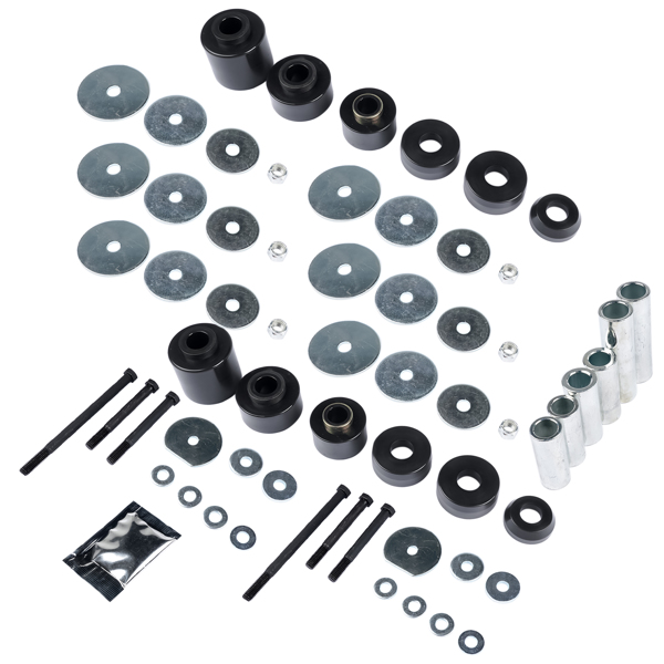 Suspension 4.4123R Polyurethane Body Cab Mount Bushing Kit for 1980-1998 Ford