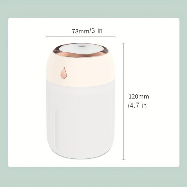 Portable Mini Humidifier, 220ml,Pink Small Cool Mist Humidifier, USB Personal Desktop Humidifier For Bedroom Travel Office Home