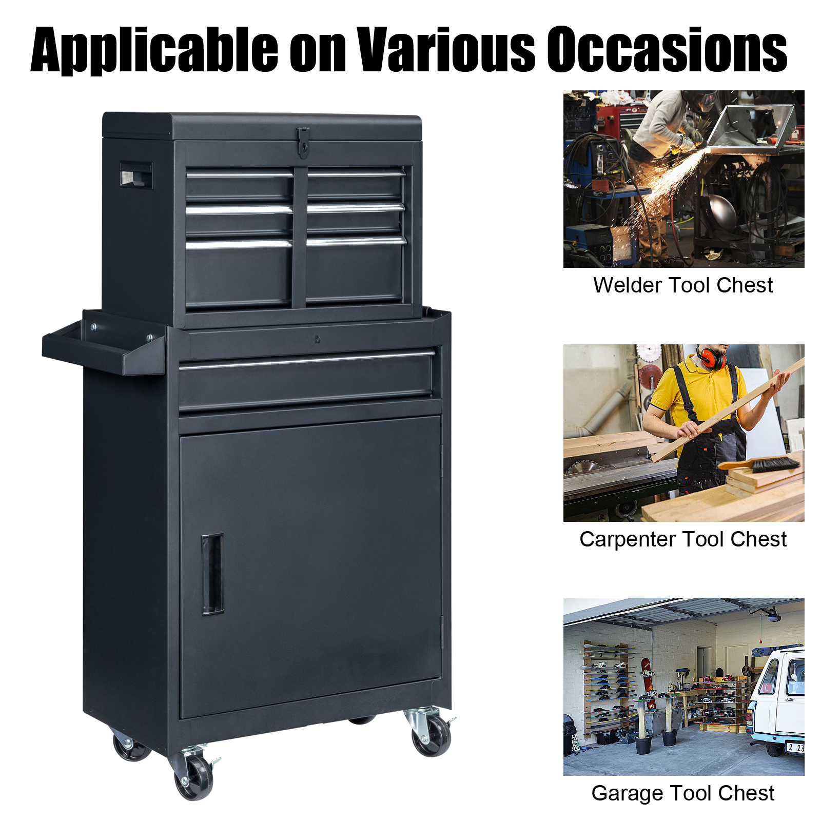 4 Drawstring Cabinet Steel Black Lock 330lb Instrument Cart Storage Room view 1