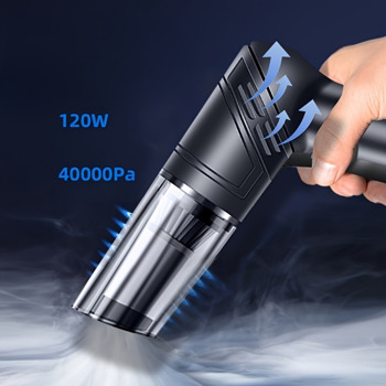 black wireless Automobile Folding Vacuum Cleaner Hand-held High-power Strong Suction Vacuum Cleaner