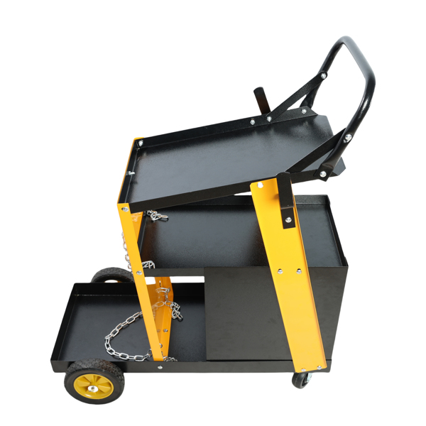 Multi-function welder trolley, MIG TIG ARC plasma cutter storage tank with 2 safety chains, portable 4-drawer chest, weight 280 LBS