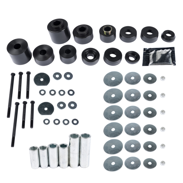 Suspension 4.4123R Polyurethane Body Cab Mount Bushing Kit for 1980-1998 Ford