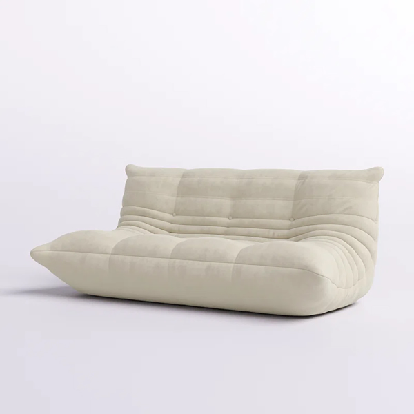 Armless Bean Bag Chair 3-Seat