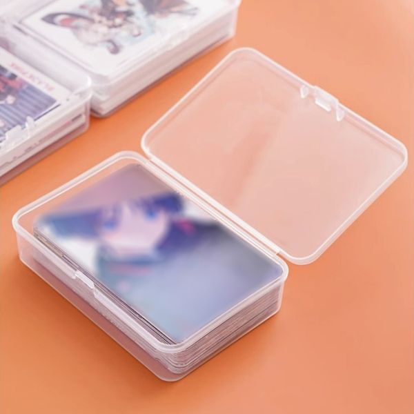 Playing Card Deck Cases Clear Plastic Game Card Box Holder Organizer