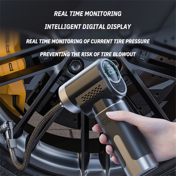 150PSI Handheld Air Compressor Electric Wireless Portable Tire Inflation Pump Digital Display LED Lighting Suitable for Cars/ motorcycles/ bicycles/ balls