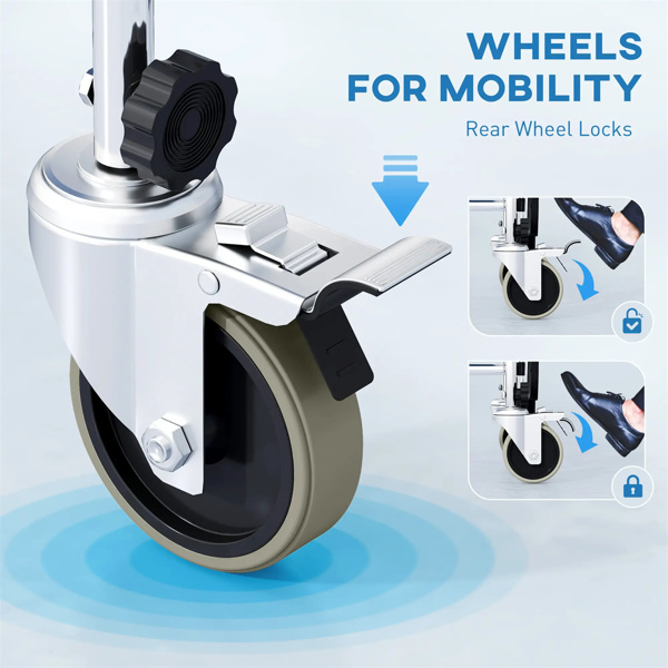 New Mobile shower chair, toilet wheelchair