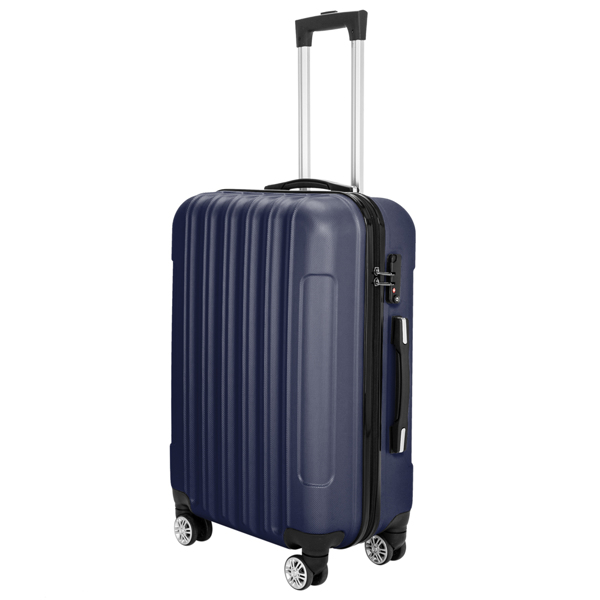 Lightweight 24in Hard Shell Travel Carry On Hand Cabin Luggage Suitcase, Approved for Ryanair Priority, British Airways