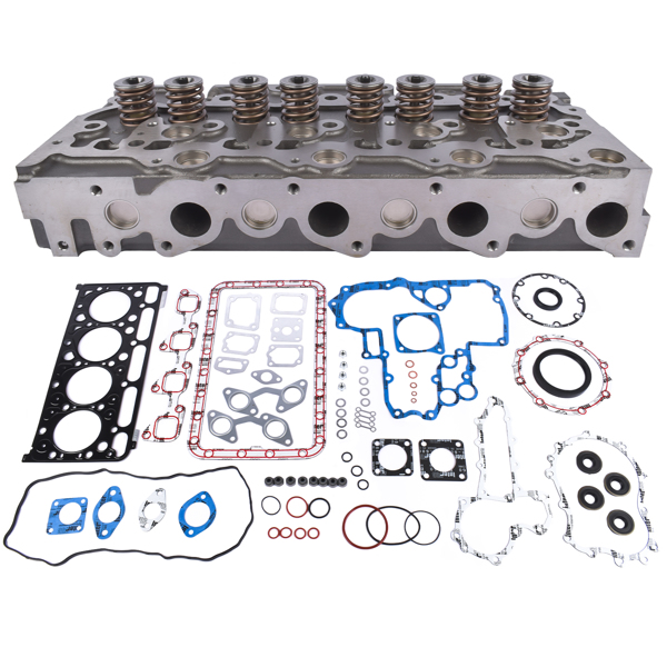 Cylinder Head & Full Gasket Set for Bobcat BL470 BL575 S175 T190 Kubota V2003