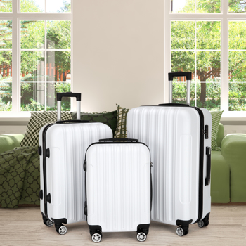 3-in-1 Multifunctional Large Capacity Traveling Storage Suitcase White