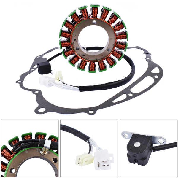 Stator And Gasket Fits for Yamaha V-STAR 1100 XVS1100 CLASSIC 2000-2009 JM3831ST176CK 5KS-81410-00-00