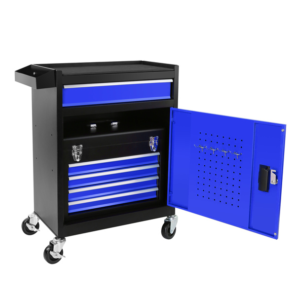 5-Drawer Rolling Tool Chest, High Capacity Tool Storage Cabinet W/Lockable Wheels, Anti-Slip Liner, Detachable Tool Box Organizer, Rolling Tool Cabinet