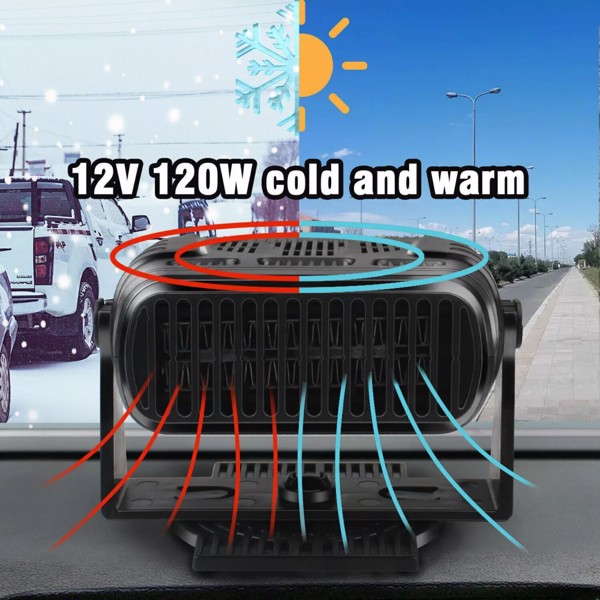 Portable Electric Car Heater 12V 120W Heating Fan Defogger Defroster Demister US