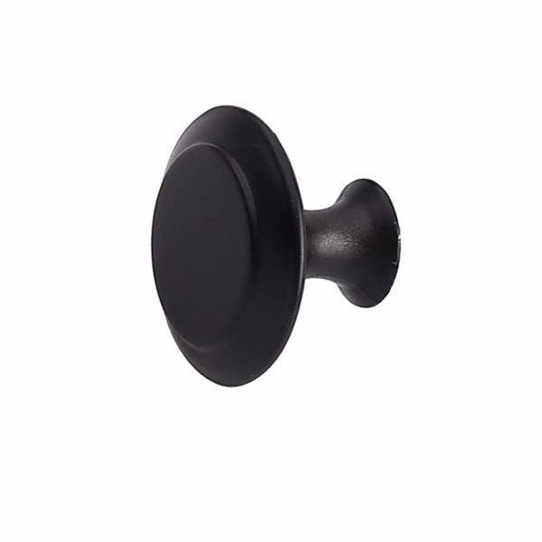 20X Door Knobs Cupboard Cabinet Drawer Round Furniture Kitchen Pull Handle Black