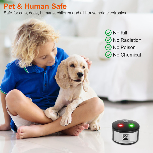 360° Ultrasonic Pest Repeller Electronic Plug-in Pest Control Mouse Chaser Blocker Repellent Deterrent with Pressure Wave & Ultrasonic Sound for Indoor Use