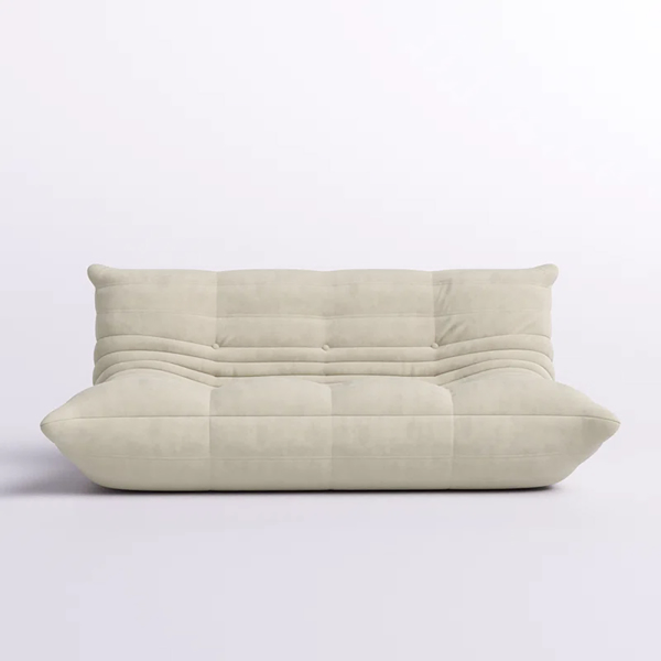 Armless Bean Bag Chair 3-Seat