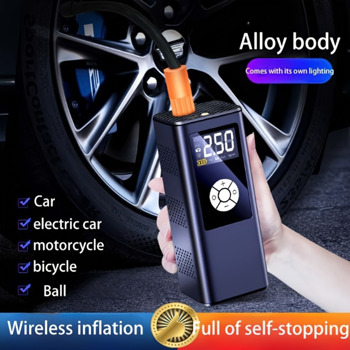 Wireless car inflatable pump high-power portable intelligent digital display inflatable treasure multi-function wireless charging