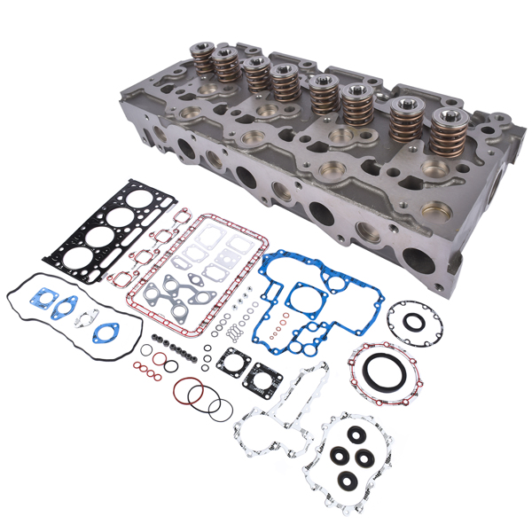 Cylinder Head & Full Gasket Set for Bobcat BL470 BL575 S175 T190 Kubota V2003