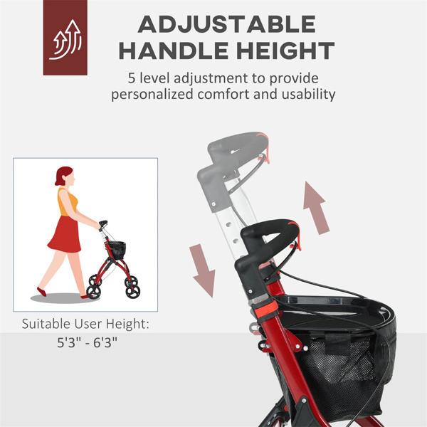 New adult walker is suitable for the elderly Red