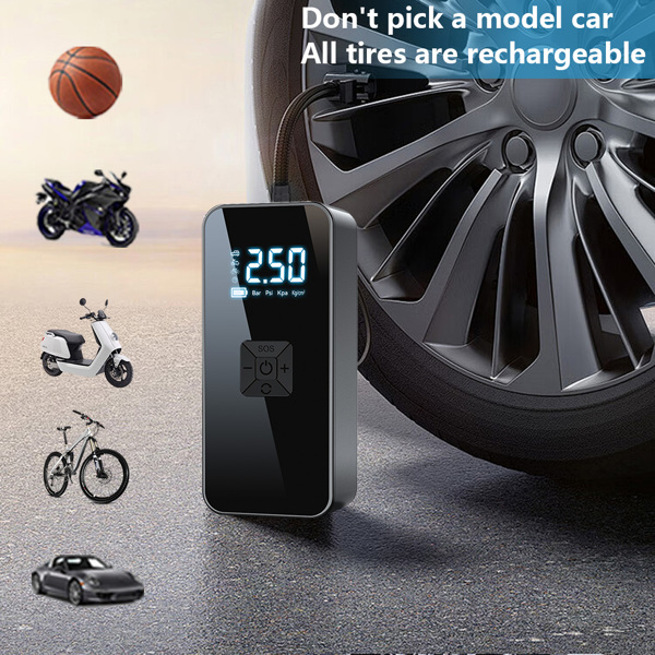 Car Inflator Pump Wireless Portable Inflator Intelligent Digital Display Tire Inflator Pump Fast Inflator - Christmas Gift