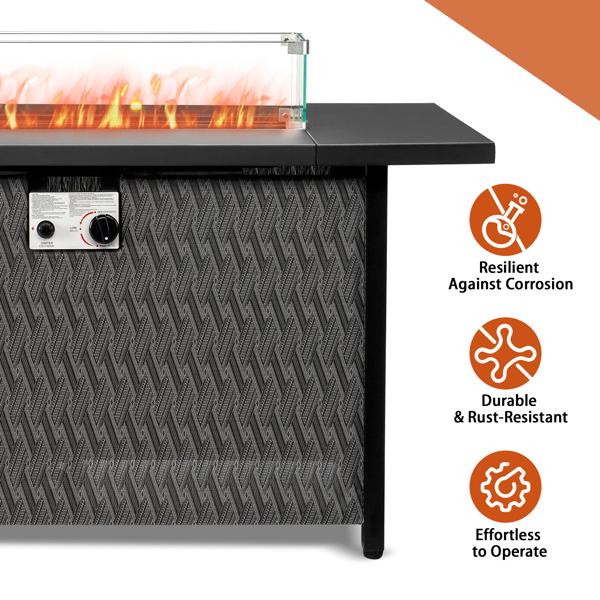  43-inch fire table