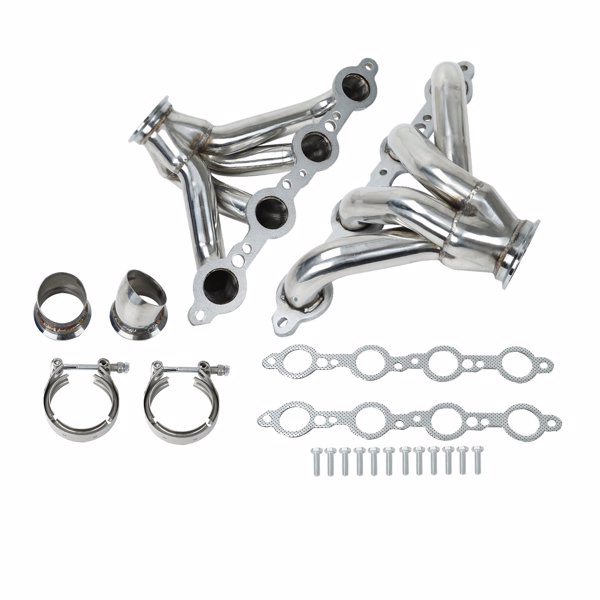 Exhaust Header for Chevy LS1 LS2 LS3 LS6 4.8L 5.3L 5.7L MT001073 (Ban sale on Temu & Amazon)(No support for unconditional return)