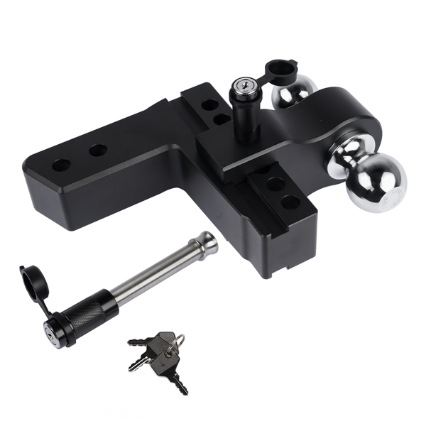 Trailer Hitch Ball Mount Fits 2.5-Inch Receiver, 2-Inch and 2-5/16-Inch Balls