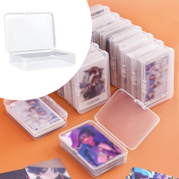 Playing Card Deck Cases Clear Plastic Game Card Box Holder Organizer