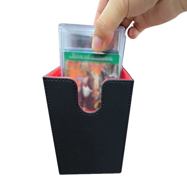 Magnetic Leather Graded Card Case Storage Box For BGS PSA Sports Trading Cards