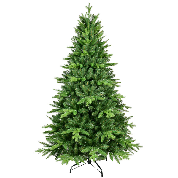 PE/PVC Mixed Automatic Christmas Tree With Lights Xmas Decoration Light Up Holiday Season