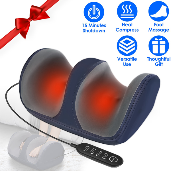 Shiatsu Foot Massager with Heat Foot Calf Thigh Arm Massager Machine with 3 Modes 3 Intensity Levels Gifts for Mom Dad Lover