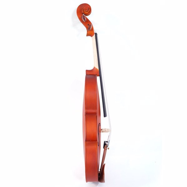 Glarry GV101 4/4 Acoustic Matt Violin Case Bow Rosin Strings Shoulder Rest Tuner Natural