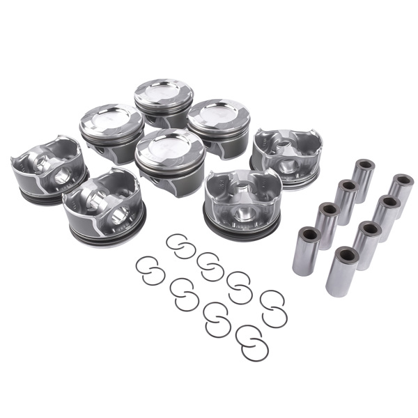 8Pcs Pistons Rings Set for Mercedes-Benz S550 E550 GL550 CLS550 CL550 ML550 4.6L 4.7L M278 Engine 2780301117 A2780301117