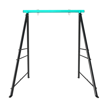 Swing Stand Frame, Swing Set Frame for Adults, Heavy-Duty Metal A-Frame Backyard Swing for Indoor Outdoor, Swing Chair, Porch Swing,Green(Without Swing)