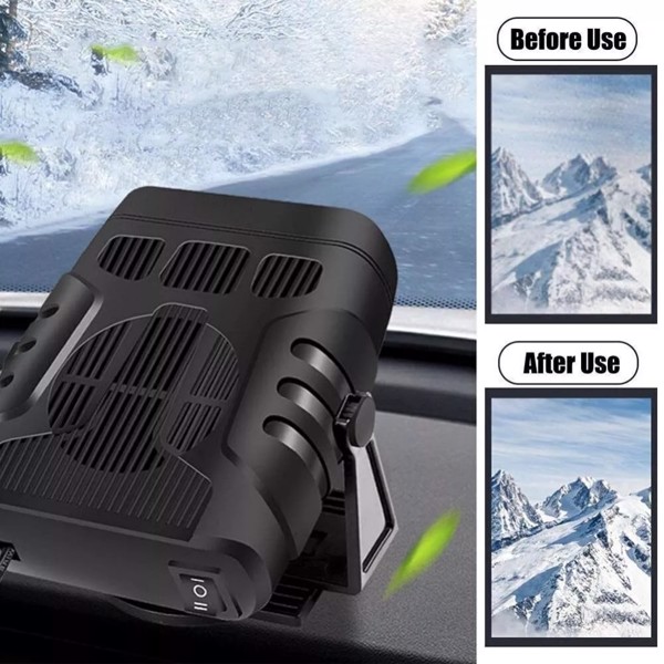 Portable Electric Car Heater 12V 120W Heating Fan Defogger Defroster Demister US