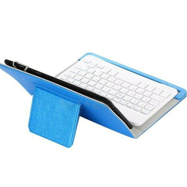 For Universal Android Tablets 10.1/10.5 Tablet Bluetooth Keyboard Case Cover[Blue,Fits 10/10.1/10.5 Inch Tablet]