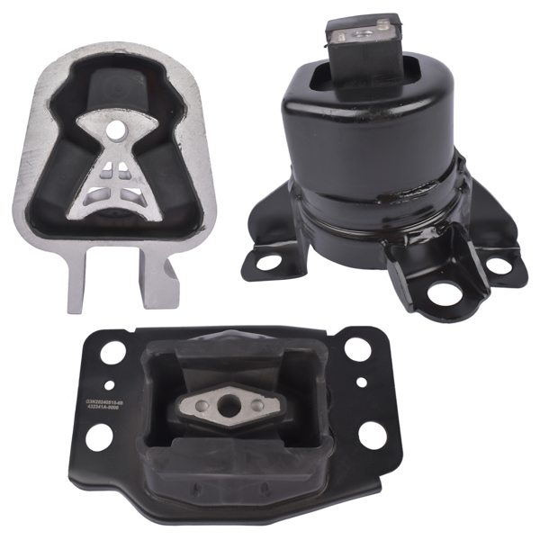 Set of 3 Motor & Trans Mount for 2013-2020 Ford Fusion 2.5L Auto Trans